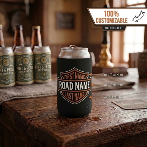 Custom biker beer - biker, coolie