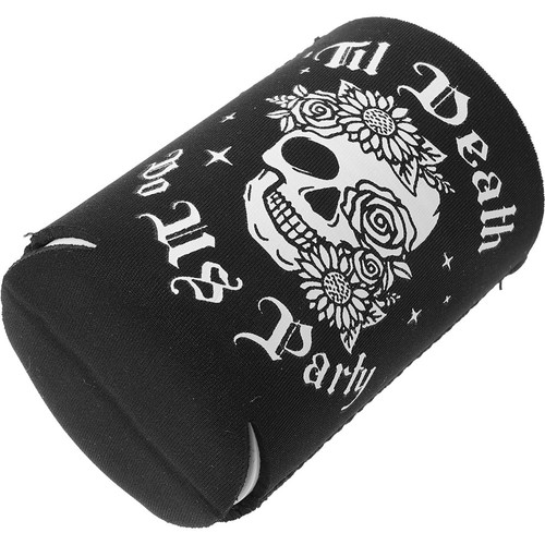 Black reusable neoprene can - black,