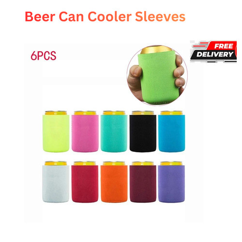 6pcs reusable beer can cooler - 6pcs,